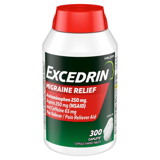 엑세드린 마이그레인 Excedrin Migraine 미국 편두통 진통제 300정
