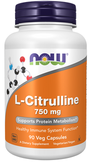 나우푸드 L-시트룰린 750mg 베지 캡슐 산화질소 혈류 단백질 대사 운동 퍼포먼스 아미노산 보충제 제품 이미지