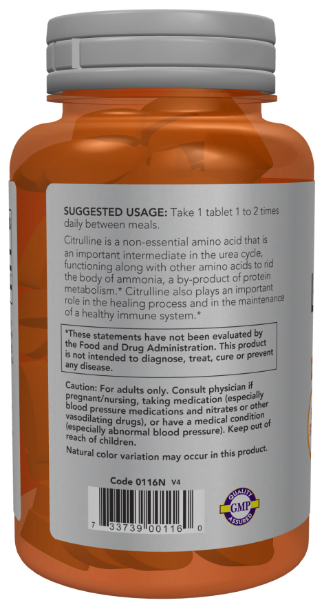 나우푸드 L-시트룰린 엑스트라 스트렝스 1200mg 정제 – 고함량 · 산화질소 · 혈류 · 강력한 펌핑 · 운동 퍼포먼스