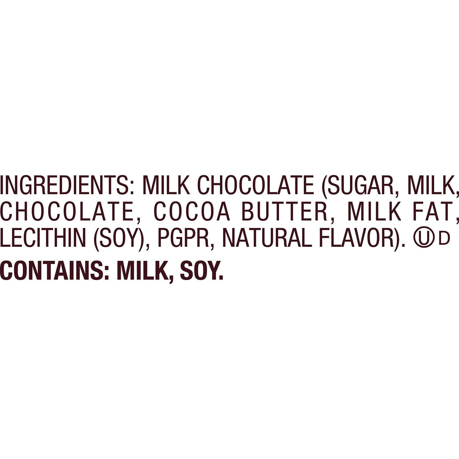 HERSHEY'S ミルクチョコレートキャンディーバー、1.55 オンス、36 個入り。