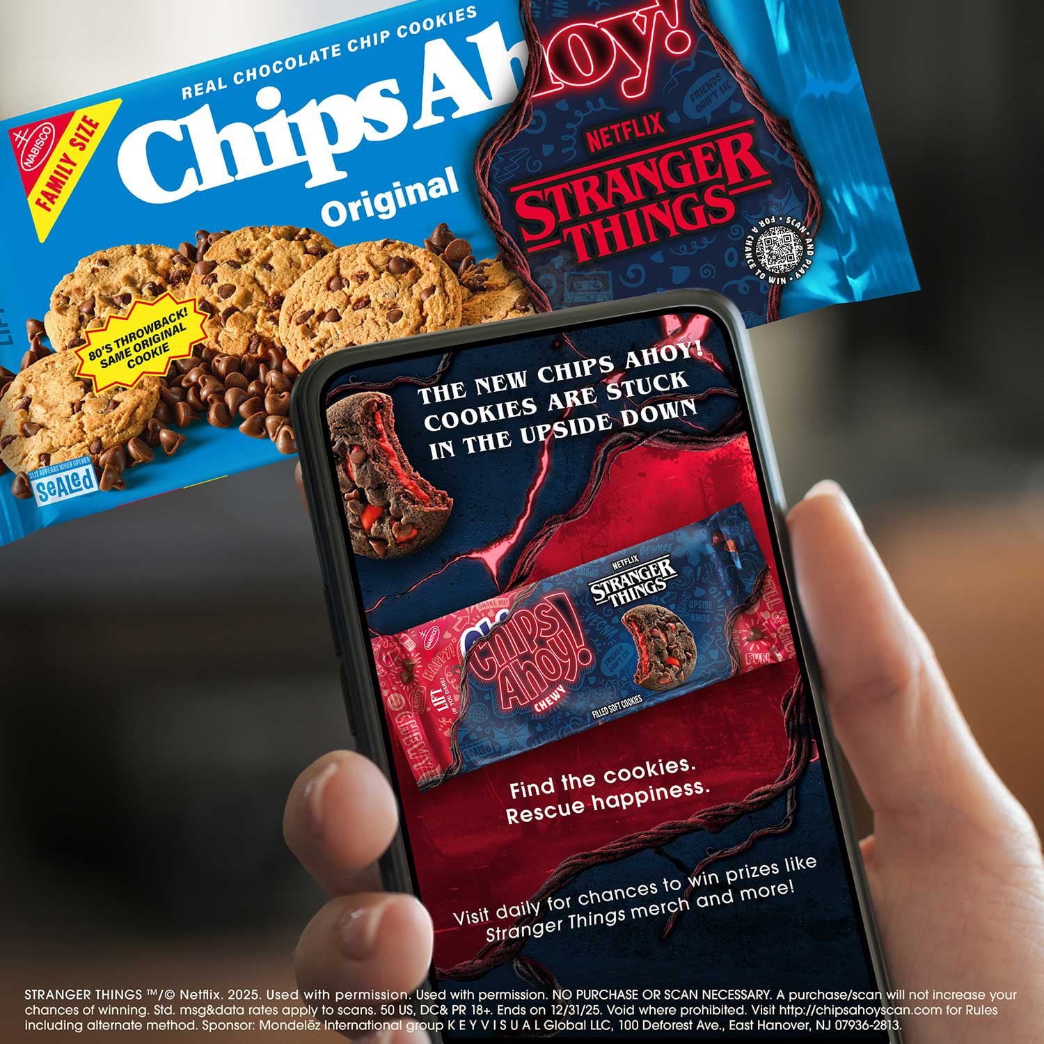 CHIPS AHOY! チョコレート チップ クッキー、ファミリー サイズ、18.2 オンス、3 個パック。