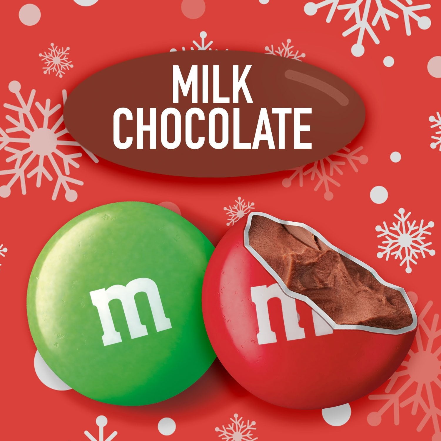 M&amp;M'S クリスマス ミルクチョコレートキャンディ、62 オンス。
