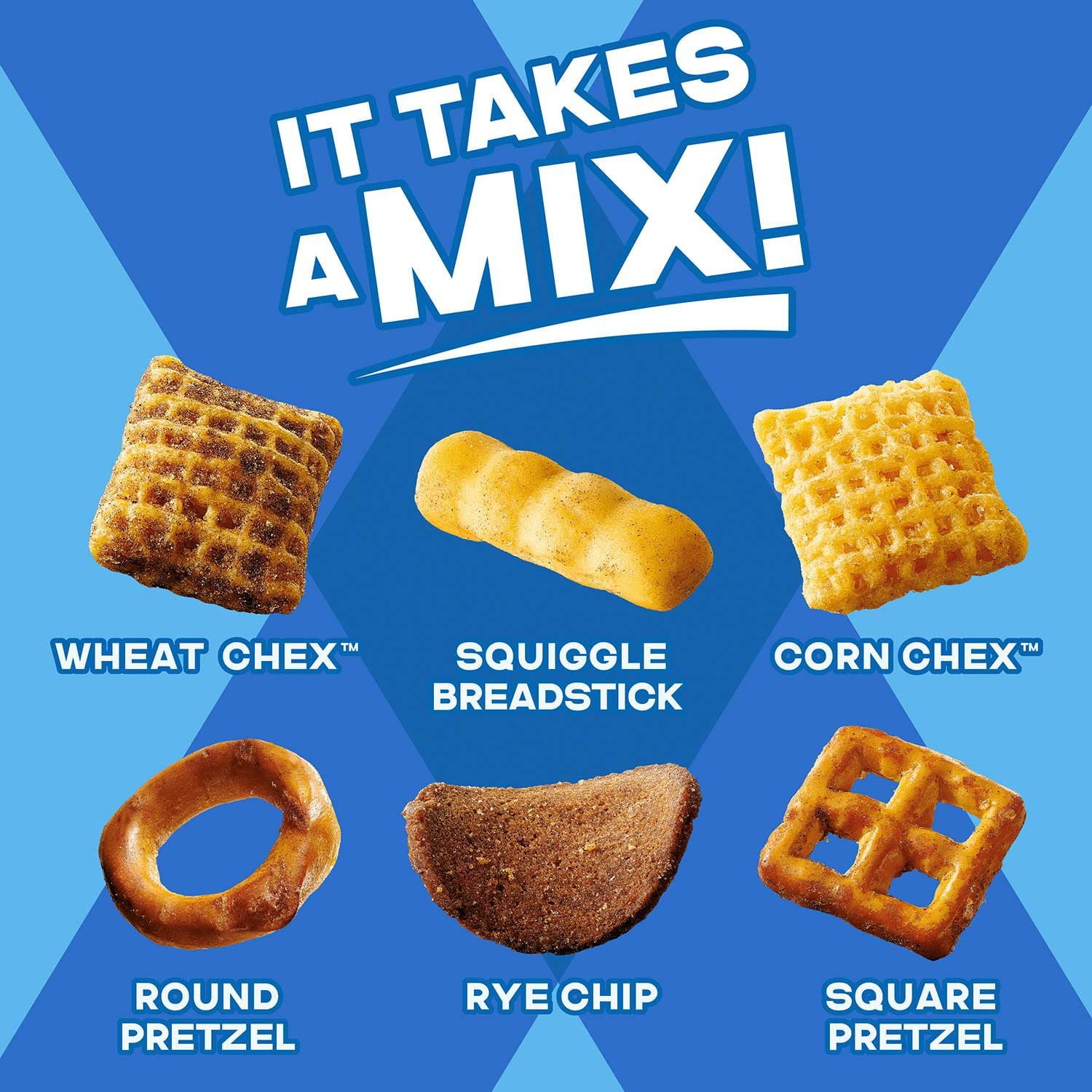 Chex Mix トラディショナル セイボリー スナック ミックス、40 オンス。