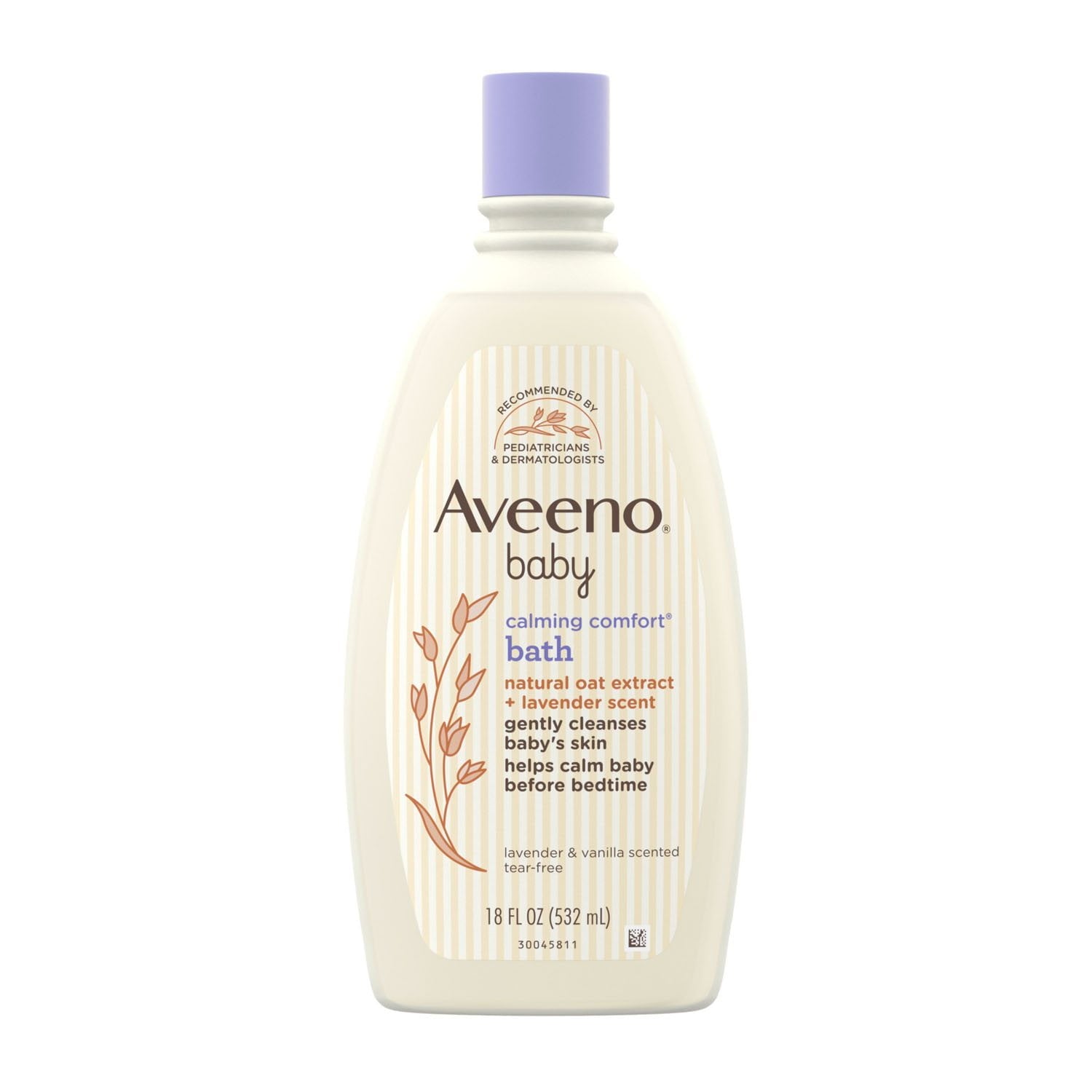Aveeno ベビー カーミング コンフォート バスウォッシュ 18 液量オンス、2 個パック
