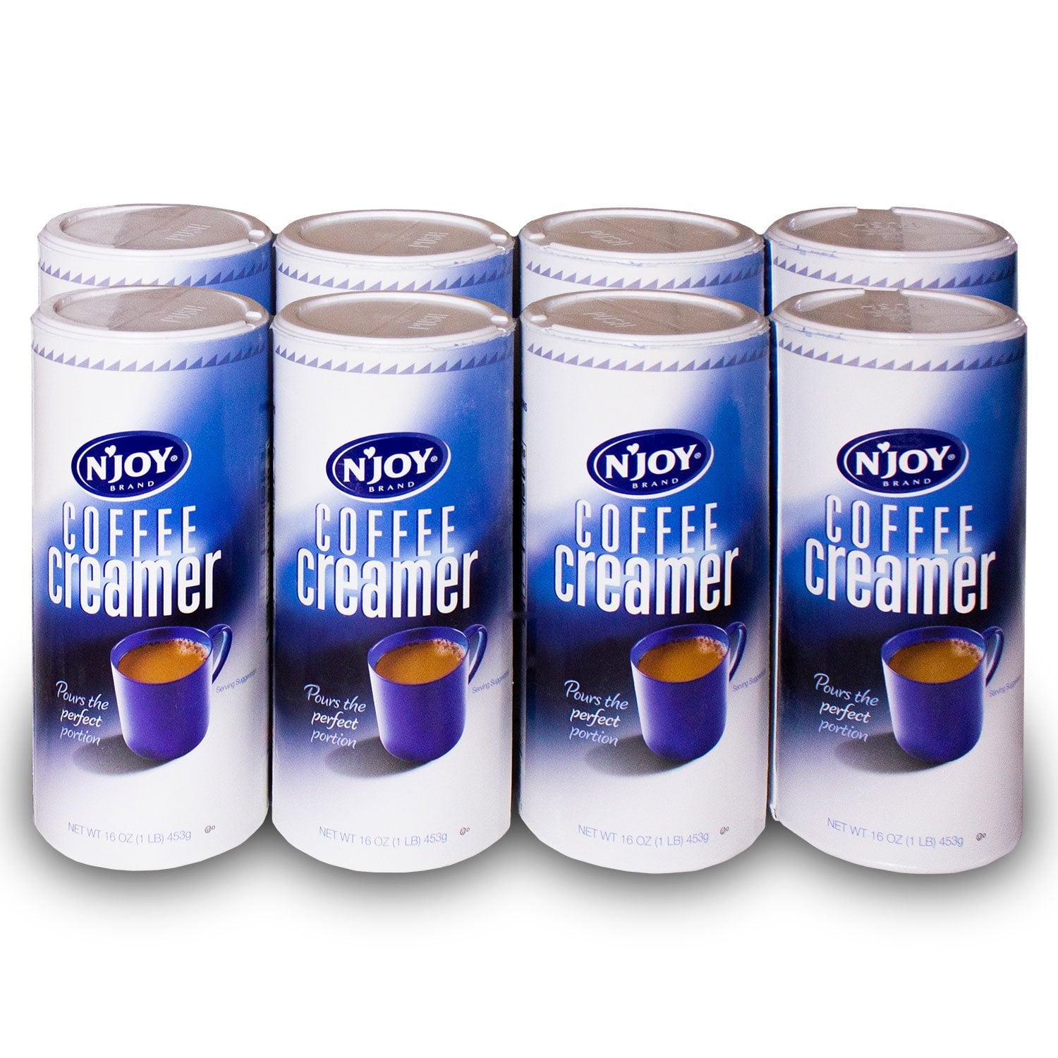 엔조이 파우더 커피 크리머 16 oz × 8팩 – 대용량 업소용 분말 크리머