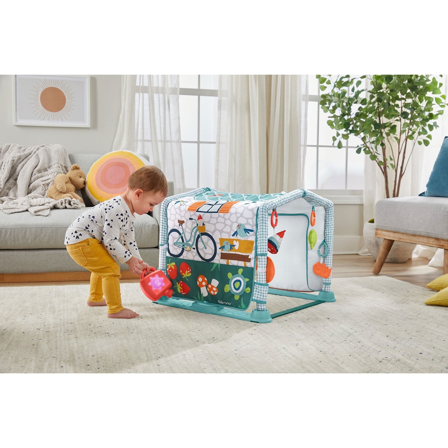フィッシャープライス 3-in-1 クロール＆プレイ アクティビティジム 変形プレイマット