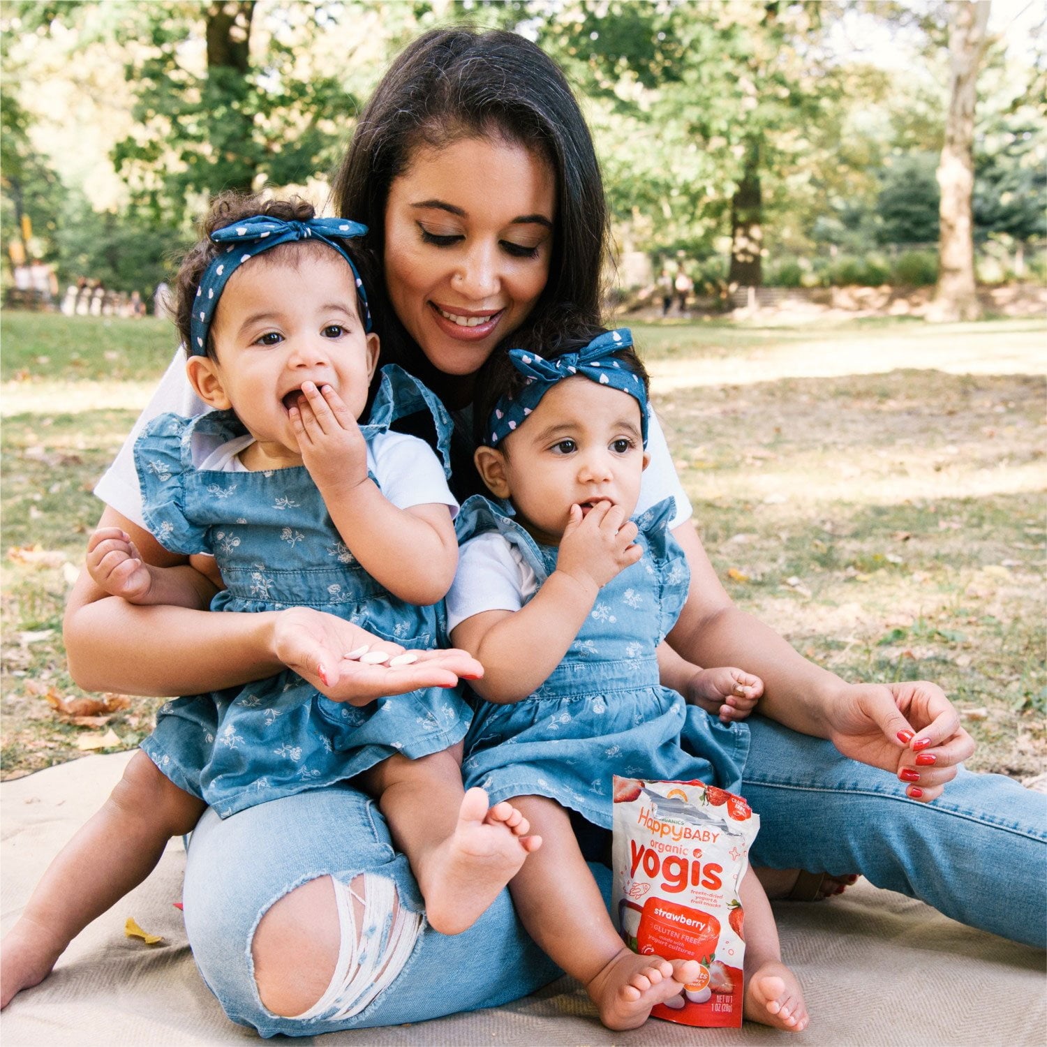 HappyBABY Organics ヨギスメルト バラエティパック、1オンス、4個入り。