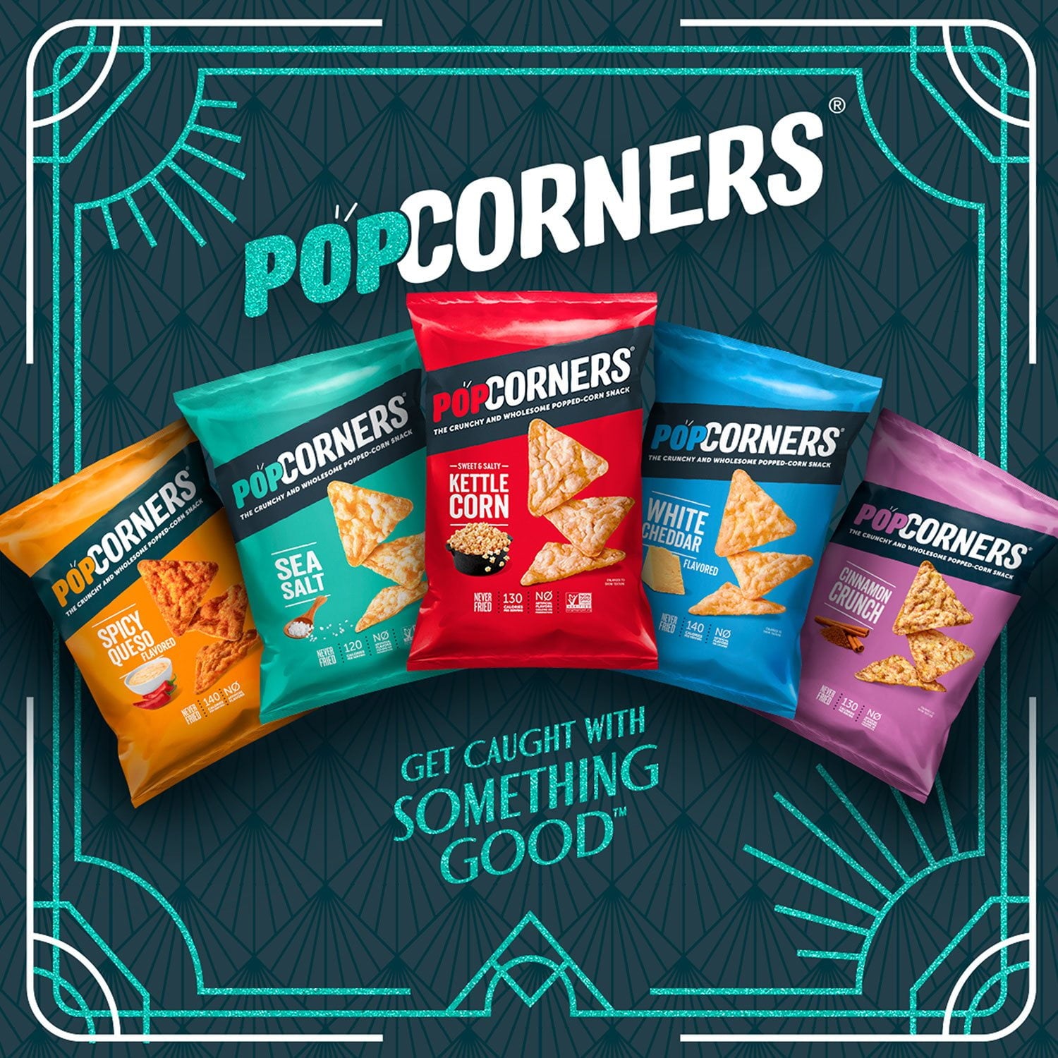 PopCorners バラエティパック チップス、1オンス、28 個入り。