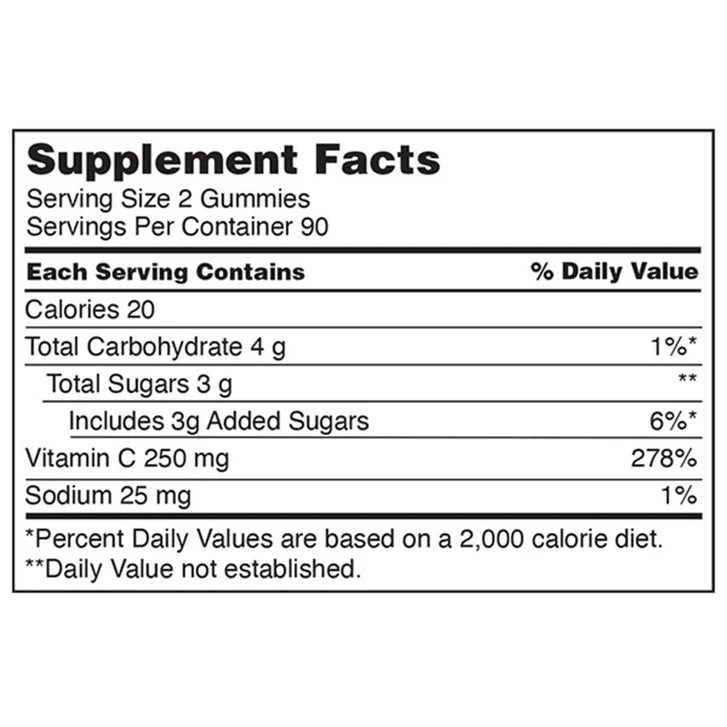 カークランドシグネチャー ビタミンC 250mg、大人用グミ360粒