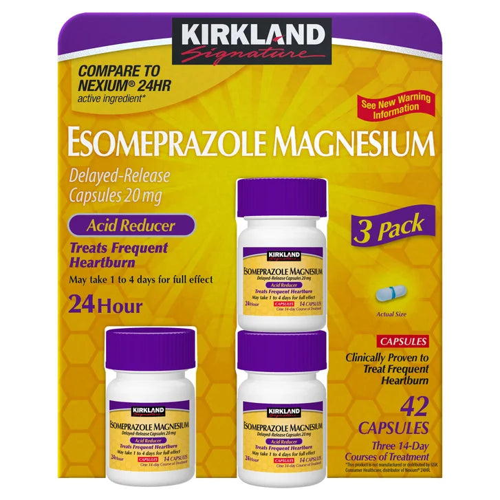 カークランドシグネチャー エソメプラゾール 20 mg、42 カプセル