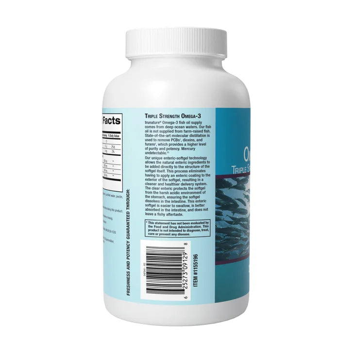 트루네이처 트리플스트렝스 오메가3 900mg – 심혈관·뇌·눈 건강 지원, 200소프트젤