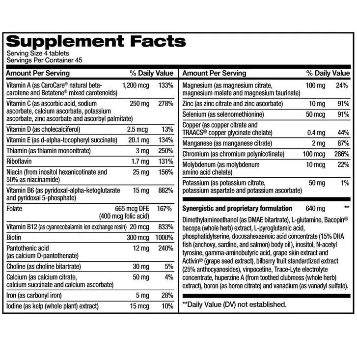 FOCUSfactor 脳のための栄養補助食品 180錠