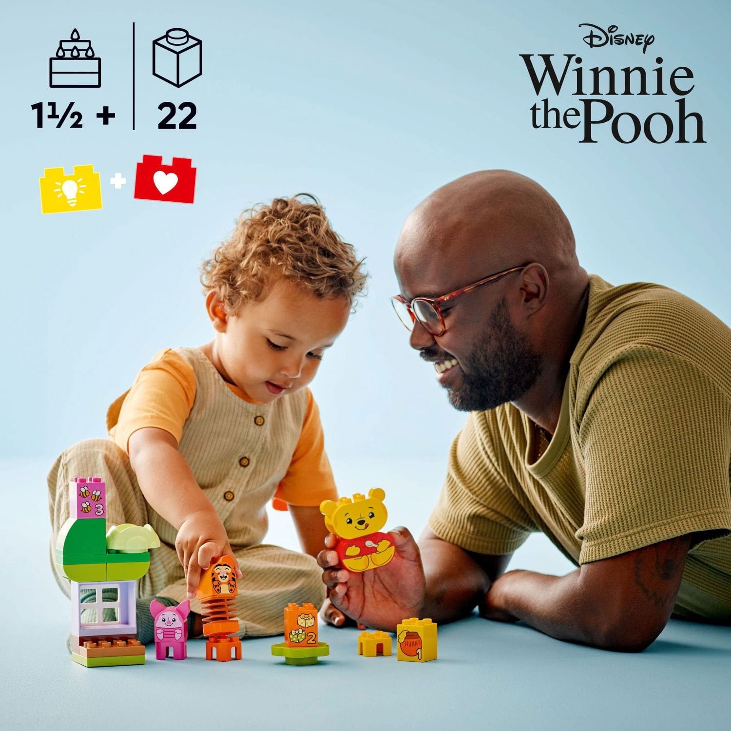 LEGO DUPLO ディズニー くまのプーさんの誕生日パーティーおもちゃ、22 個。