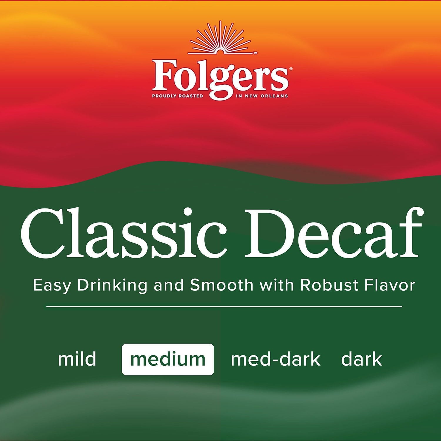 フォルジャーズ カフェインレス クラシック ロースト グラウンド コーヒー、28.8 オンス。カフェインレス クラシック ロースト グラウンド コーヒー、28.8 オンス。