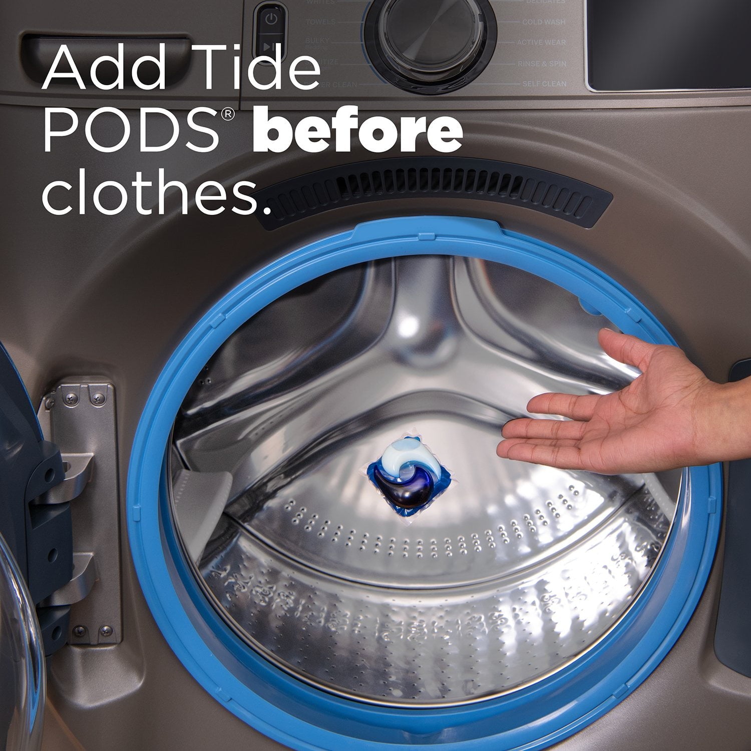 Tide Hygienic Clean Power PODS 洗濯洗剤パック、オリジナル、72 個入り。