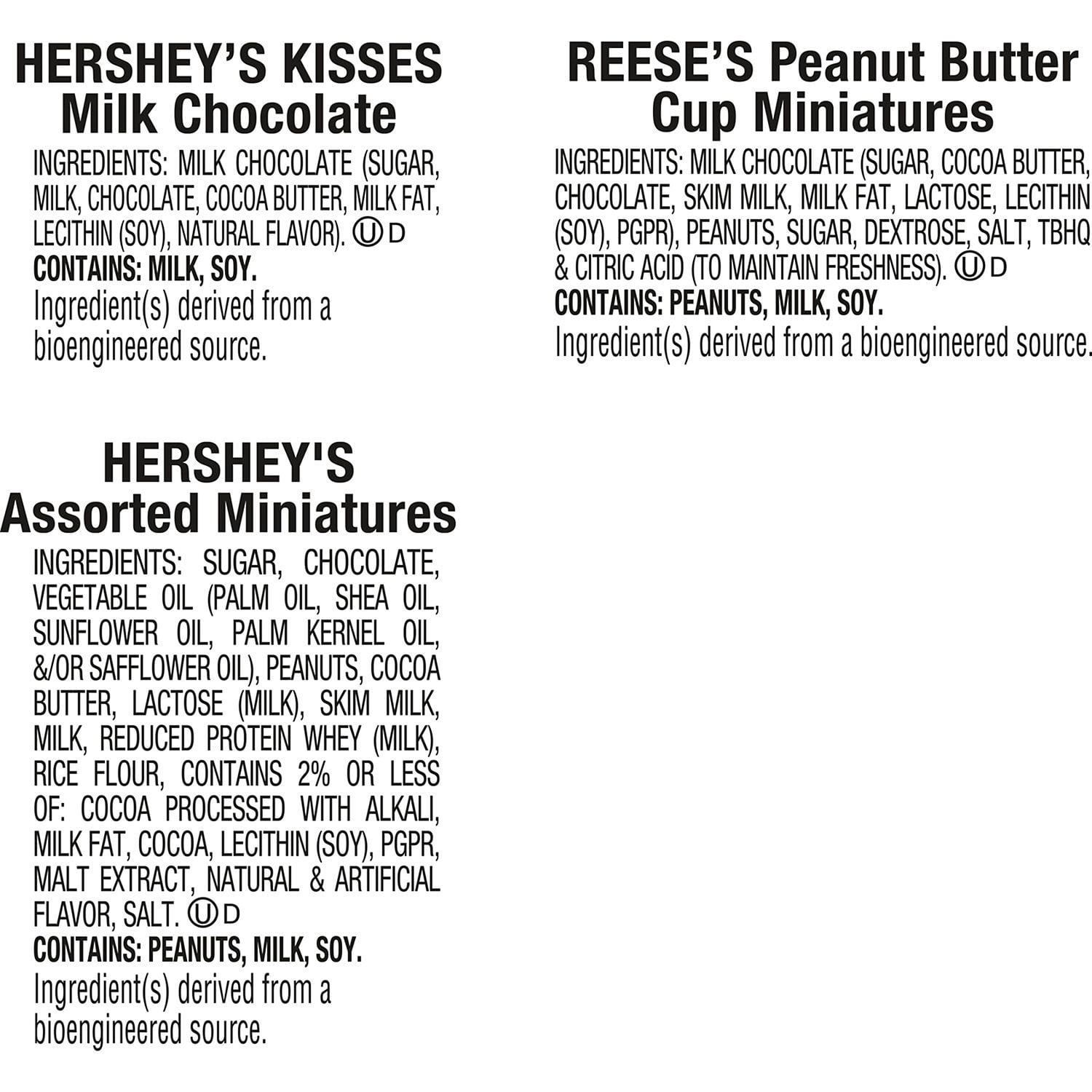 HERSHEY'S クリスマス アソート チョコレート キャンディ 130 個。