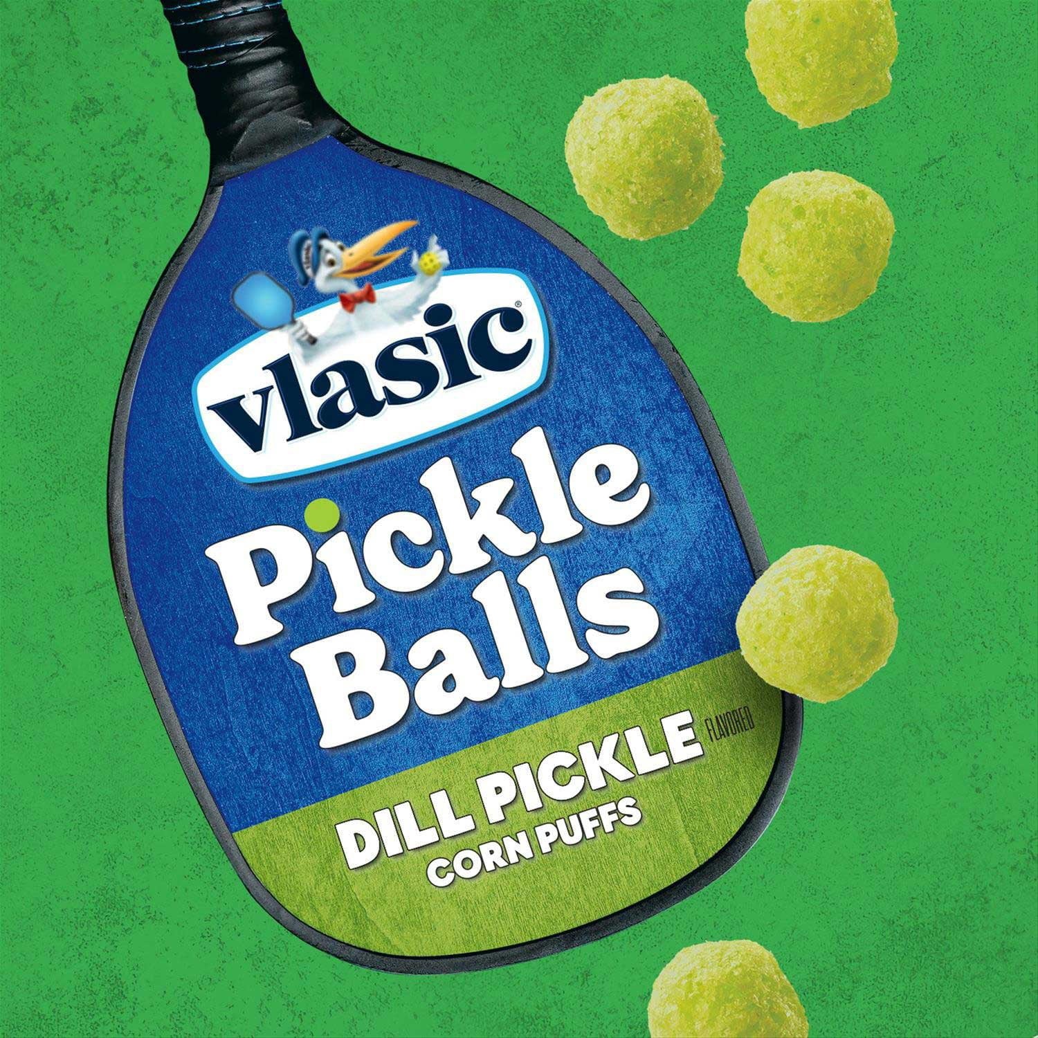Vlasic ピクルスボール、ディルピクルス風味コーンパフ、14 オンス。