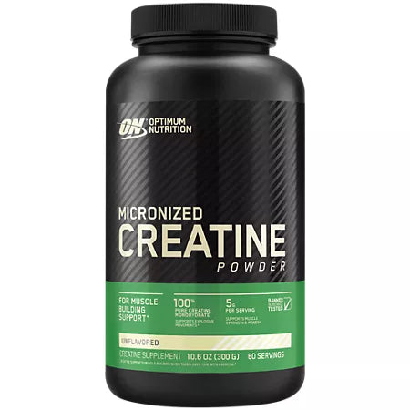 Optimum Nutrition Micronized Creatine Powder – Unflavored (10.5 oz. / 60 Servings)