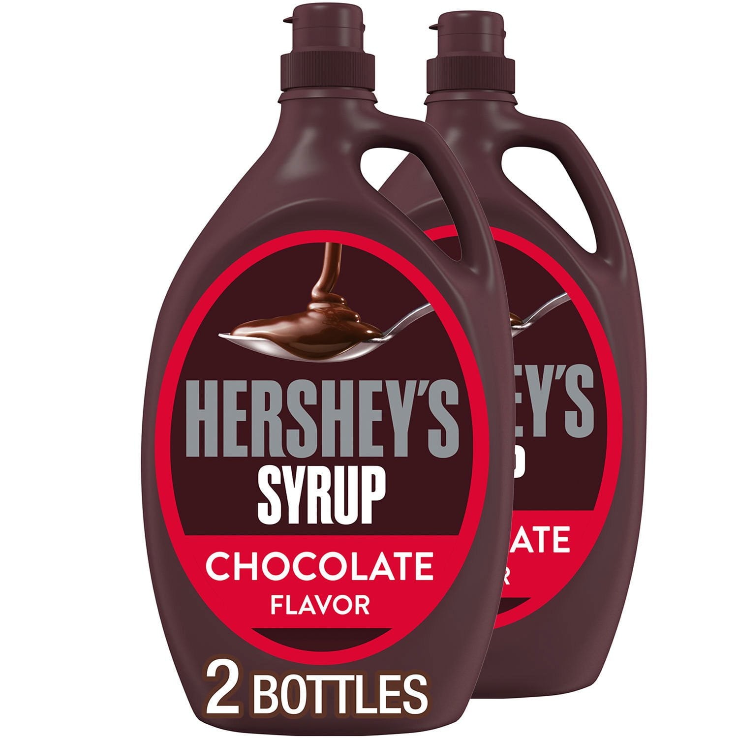 HERSHEY'S チョコレートシロップ、48 オンス、2 個入り。