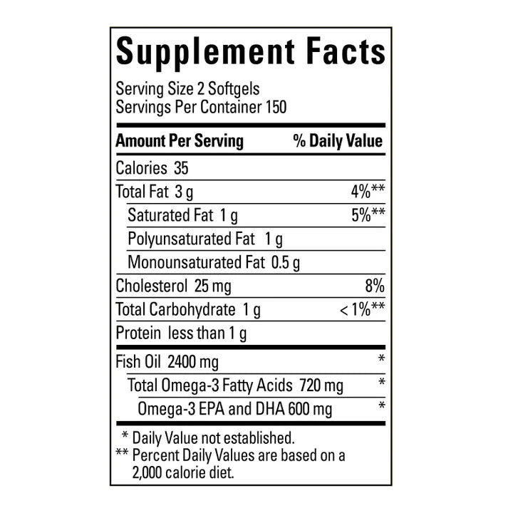 ネイチャーメイド フィッシュオイル 1200 mg、ソフトジェル 300 個