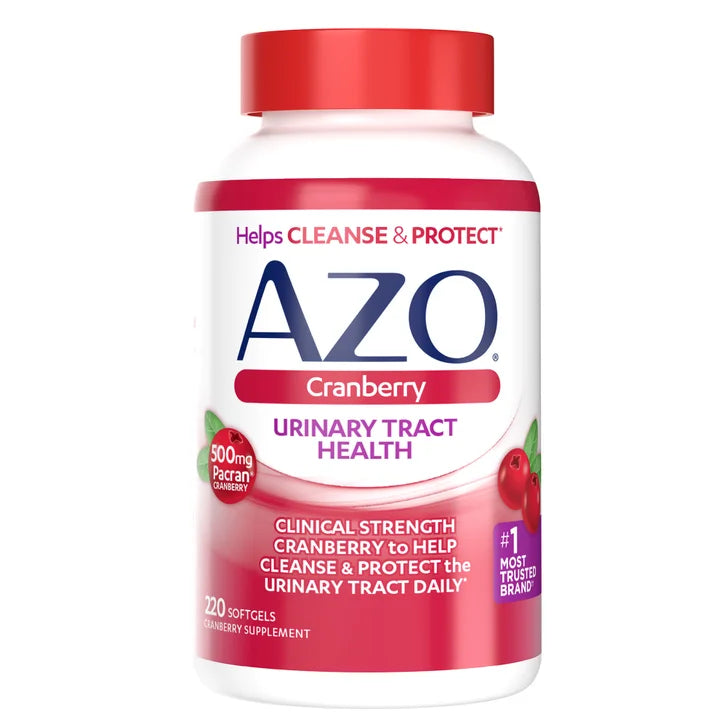 AZO クランベリー 尿路健康 500 mg、ソフトジェル 220 錠