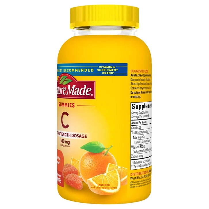 ネイチャーメイド エクストラストレングス ビタミンC 500mg、グミ180個