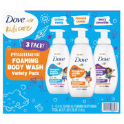 도브 키즈 케어 포밍 바디워시 버라이어티 팩 13.5 fl. oz., 3 pk. – 아이 피부에 맞춘 부드러운 거품 타입으로 순한 세정감이 특징인 바디워시