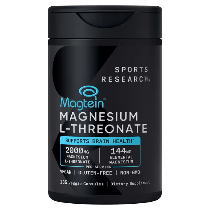スポーツリサーチ マグテイン マグネシウム L-トレオン酸 2000 mg、ベジカプセル 135 錠