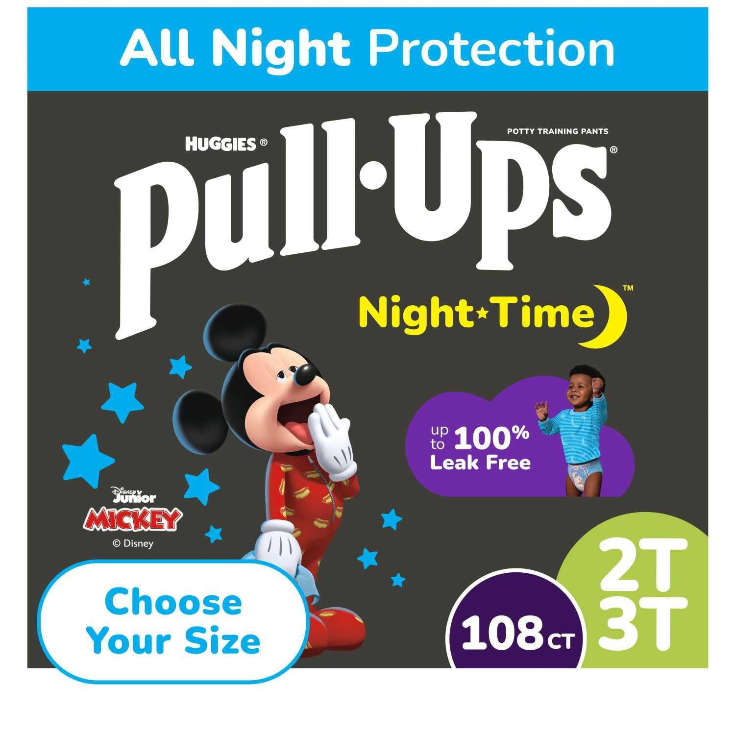 男の子用プルアップ夜間トイレトレーニングパンツ、サイズ2T～4T