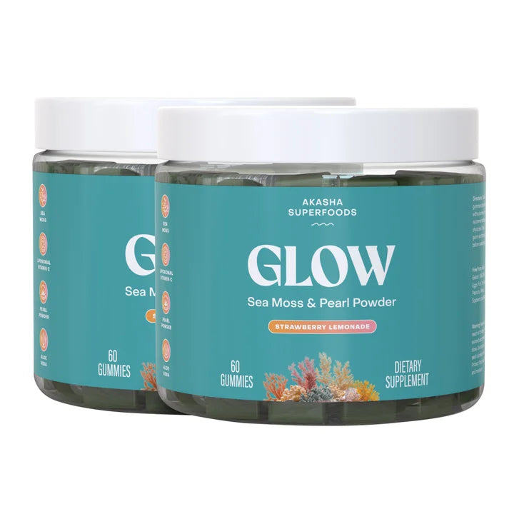 Akasha Superfoods GLOW シーモス＆パールパウダー グミ 120粒