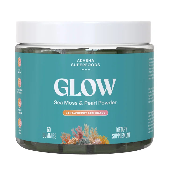Akasha Superfoods GLOW シーモス＆パールパウダー グミ 120粒