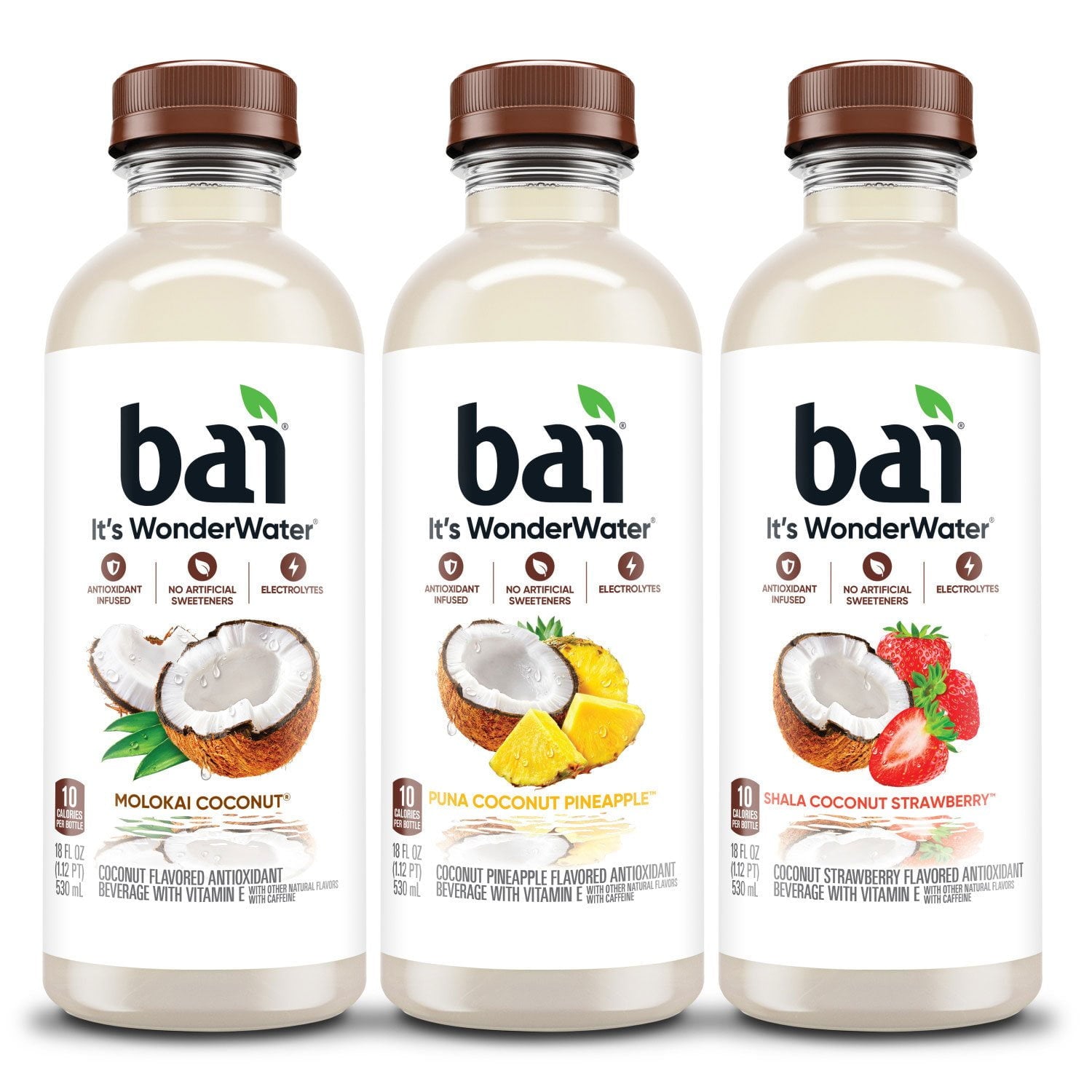 바이 코코넛 향 워터 버라이어티 팩 18 fl. oz × 15 – 항산화 성분 함유 저칼로리 워터