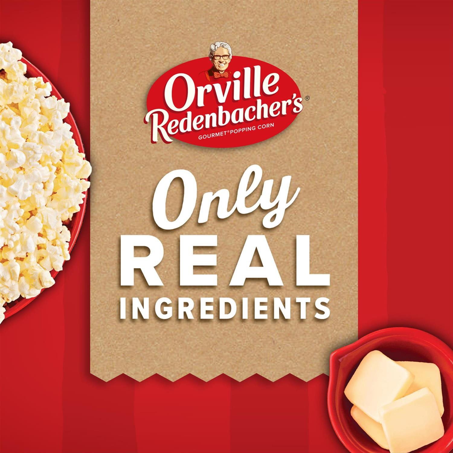 Orville Redenbacher のムービーバター電子レンジポップコーン、ミニバッグ、1.5 オンス、36 個入り。