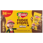Keebler ミニ ファッジ ストライプ クッキー、2 オンス、36 個入り。