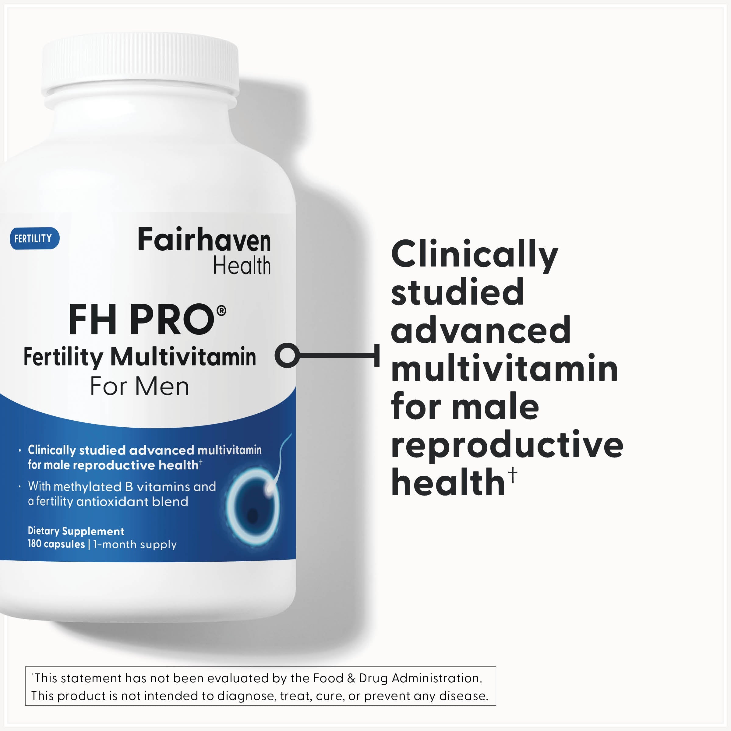 フェアヘブンヘルス FH PRO® 不妊治療マルチビタミン 男性用 180カプセル