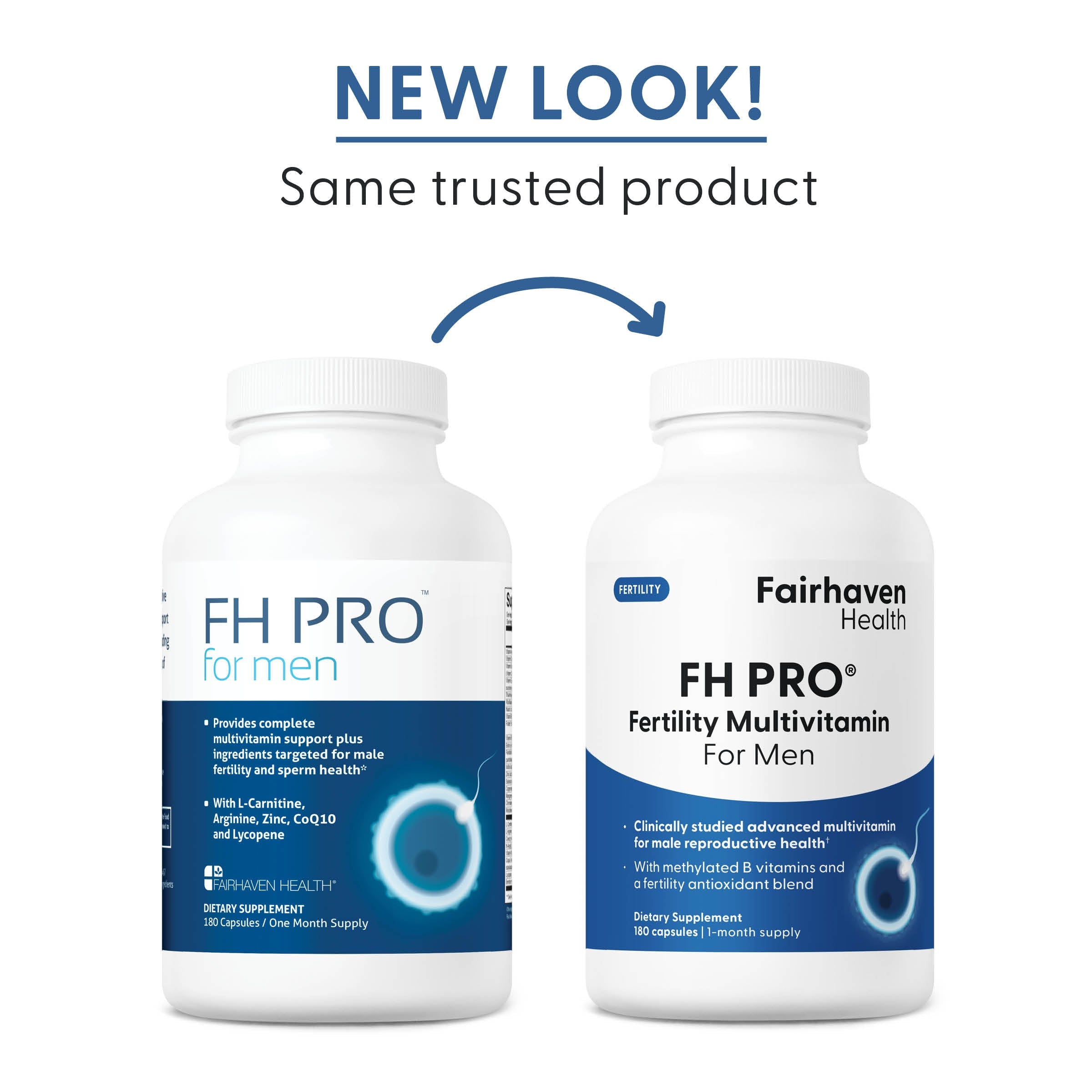 フェアヘブンヘルス FH PRO® 不妊治療マルチビタミン 男性用 180カプセル