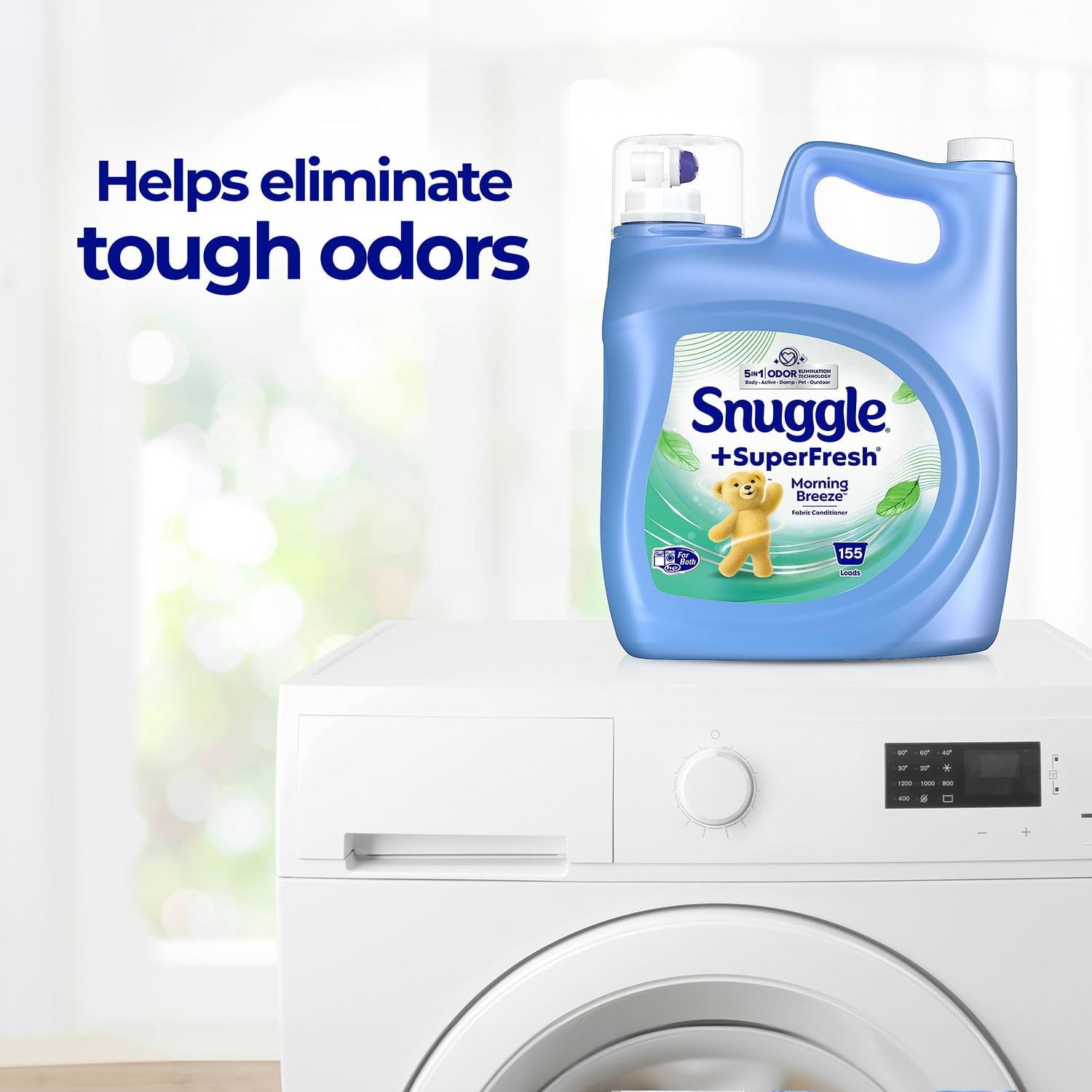 Snuggle SuperFresh 液体柔軟剤、オリジナル、155 回分、164 液量オンス。