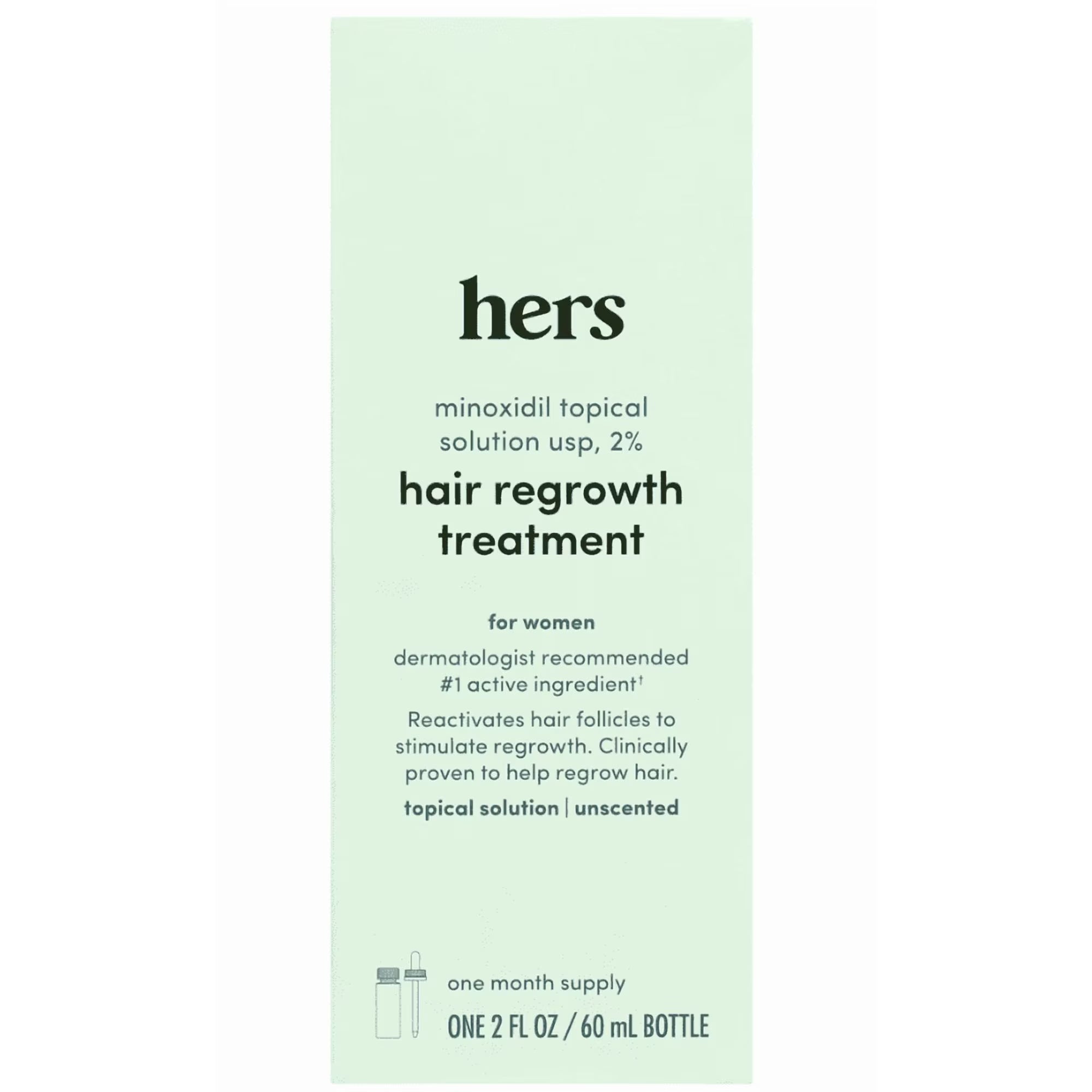 Hers 허스 여성용 미녹시딜 2% 액상 탈모 모발 재성장 트리트먼트 60mL