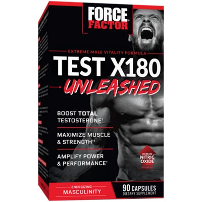 포스팩터 테스트 X180 언리쉬드 남성 파워·스태미나 강화 테스토스테론 집중 부스터 90캡슐