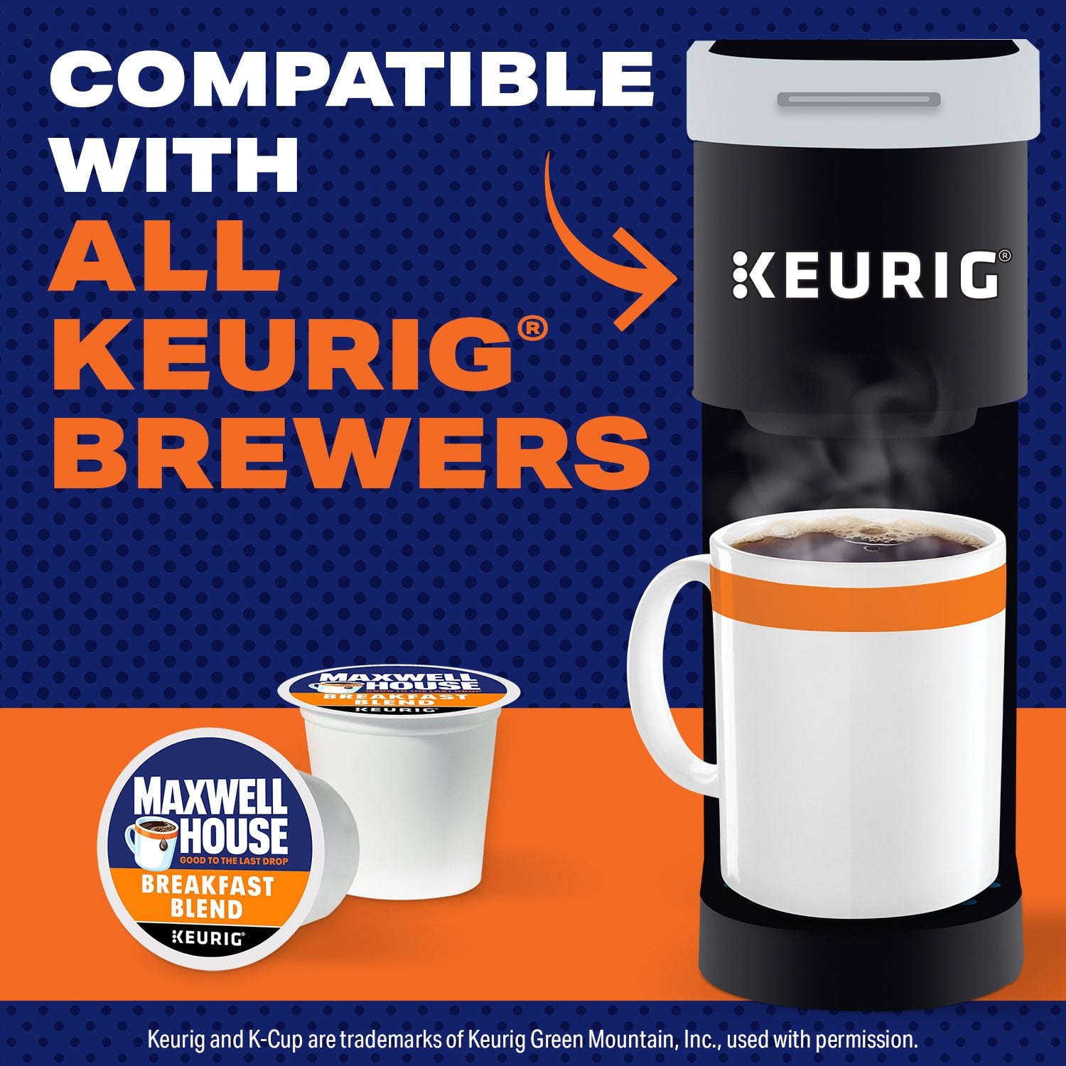 Maxwell House ブレックファストブレンド ライトロースト K カップ コーヒーポッド、100 個入り。