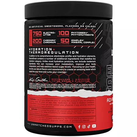 언매치드 일렉트라 슈레드 오렌지 망고 14.11 oz., 50 Servings – 전해질 기반 하이드레이션 파우더