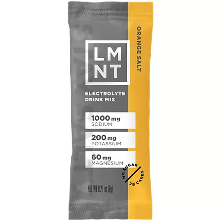 LMNT 제로슈거 전해질 드링크 믹스 오렌지 솔트 30 스틱 – 무설탕 전해질 파우더