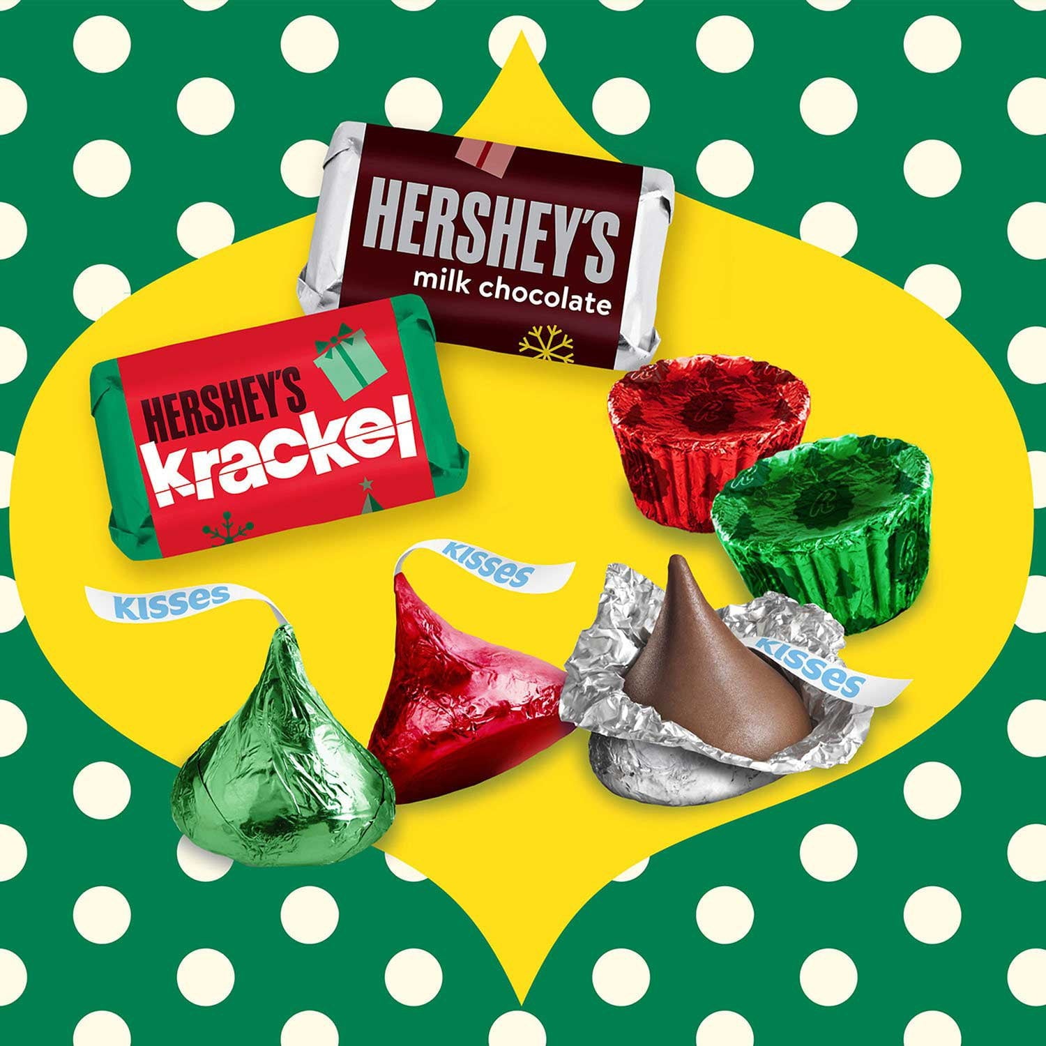 HERSHEY'S クリスマス アソート チョコレート キャンディ 130 個。