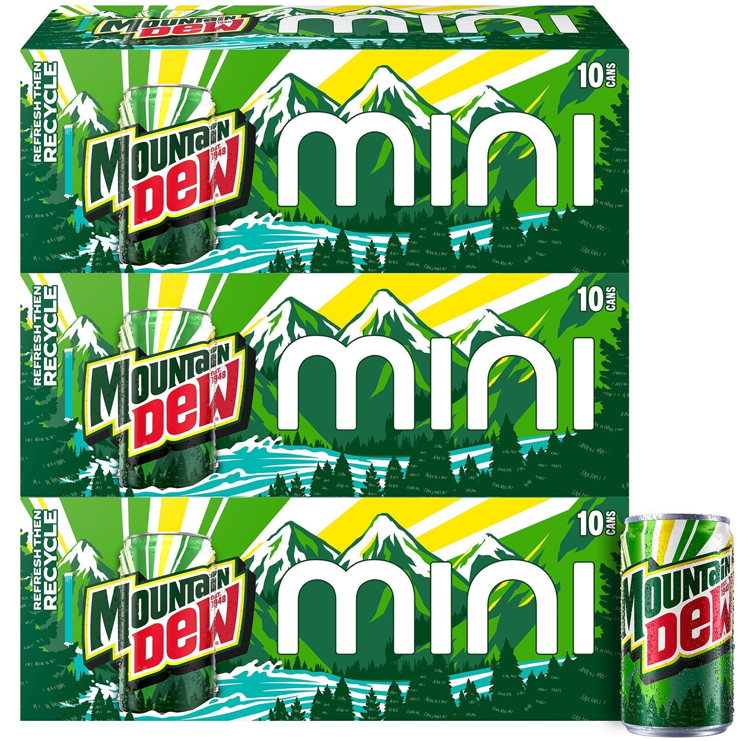 마운틴듀 오리지널 미니캔, 7.5fl oz, 30팩