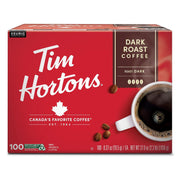 Tim Hortons プレミアム K-Cup コーヒーポッド、ダークロースト、100 個入り。