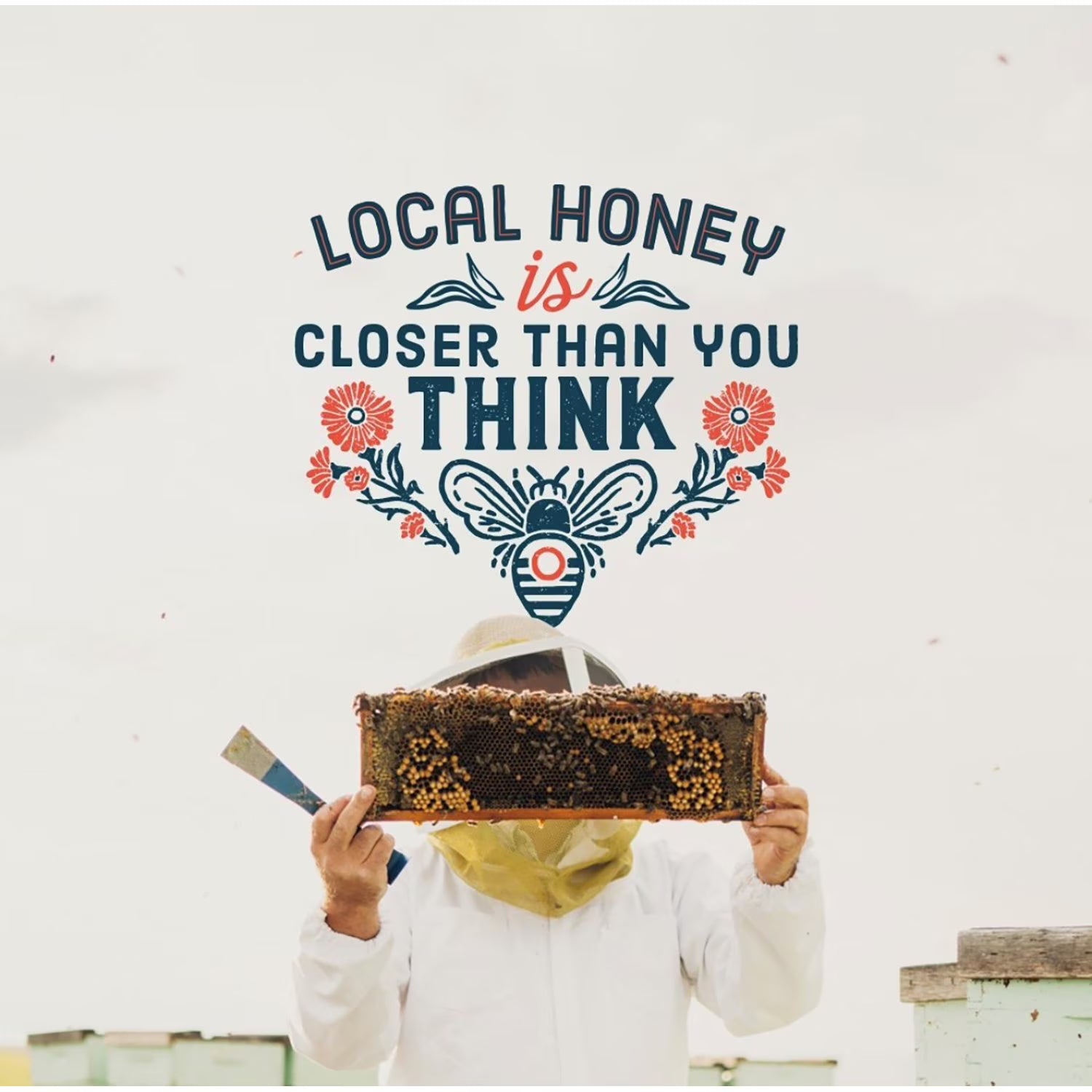 Local Hive フロリダ産生・無濾過ハチミツ、40 オンス。