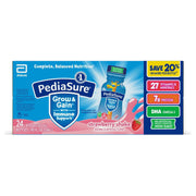 PediaSure 子供用 成長と成長を促す栄養シェイク、ストロベリー味、8 液量オンス、24 パック。