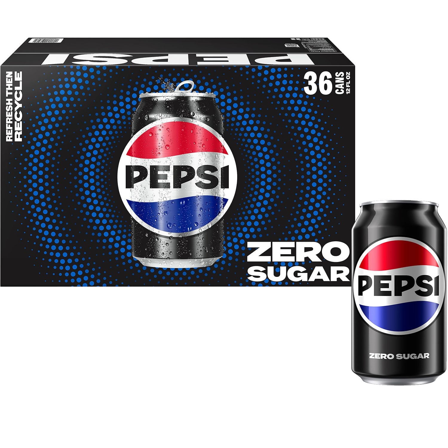 펩시 제로 슈거, 12fl oz, 36팩