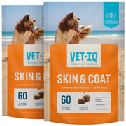 벳IQ 스킨 & 코트 소프트독츄 히코리 스모크 60 ct × 2 pk – 피부·모질 건강 개선
