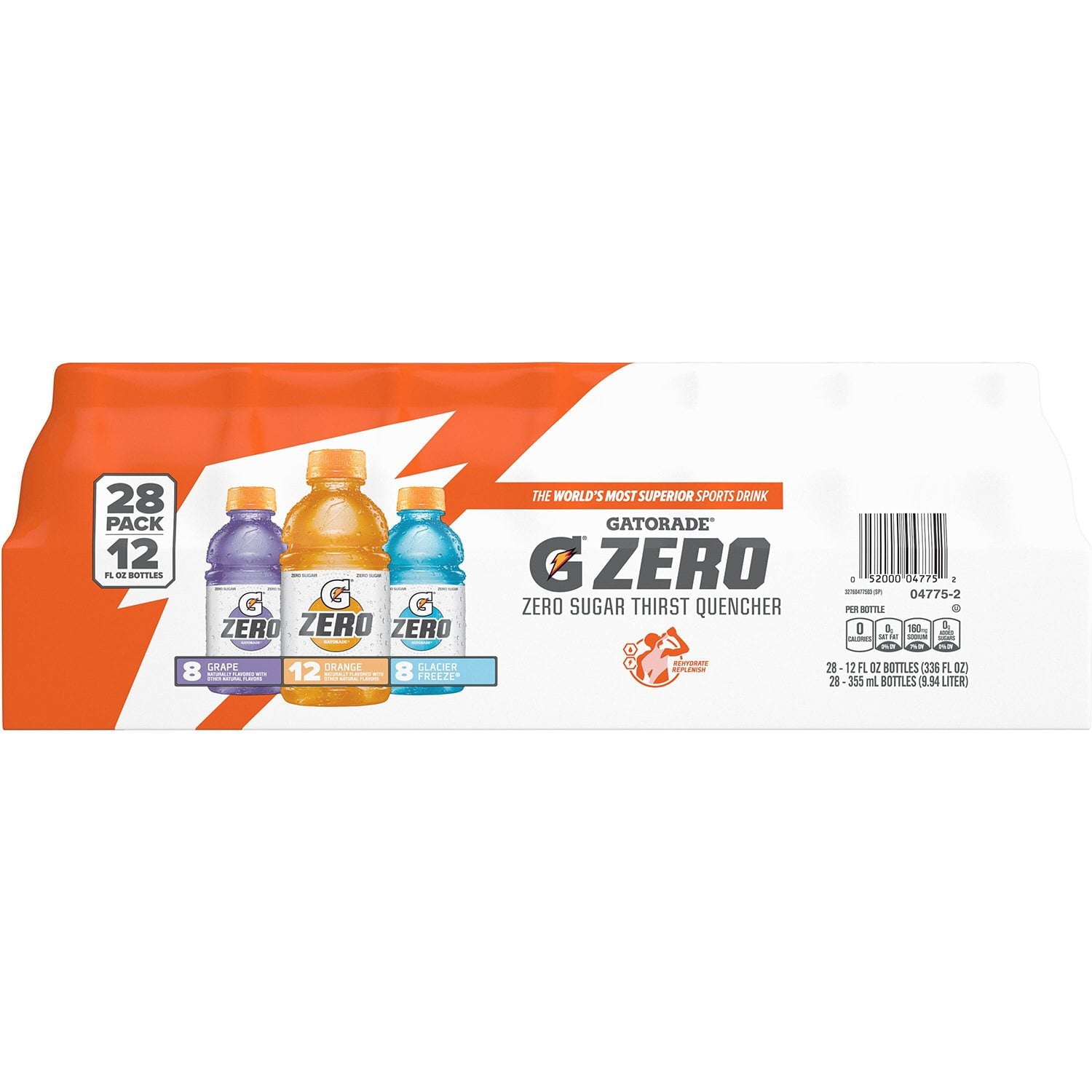 게토레이 제로 슈거 서스트 퀀처 버라이어티 팩 12 fl. oz., 28 pk. – 설탕 없이 즐길 수 있는 플레이버 구성